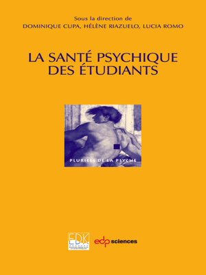 cover image of La santé psychique des étudiants